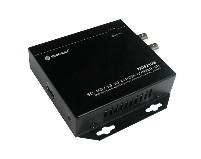 Portable SD / HD Fiber Optic Transceiver 12V DC Support 1080P With HDMI Port