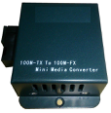 2 * DC12V 10 100M Media Converter , Wavelength 1550nm Single Fiber Media Converter