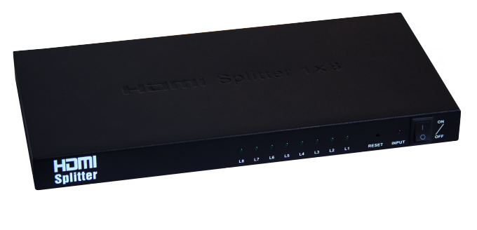 1.4a 1x8 8 port hdmi splitter for TV Video Splitter 8 Port HDMI Splitter 1 In 8 Out