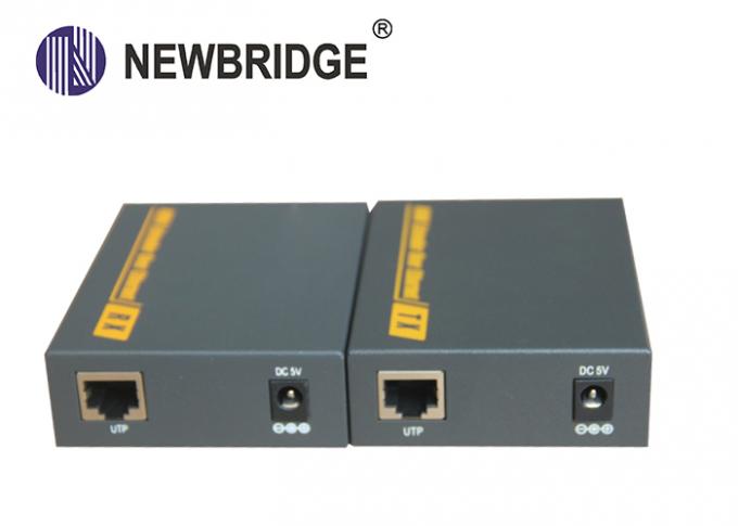 Professional Fiber Optic Extender 120M Distance Over Single Ethernet Cat 5e/6 Cable