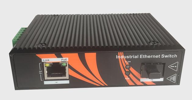Industrial Ethernet Managed Switch 1 Port 100Mbps Metal Shell With SFP Port