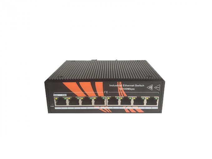 8 Port Unmanaged PoE Ethernet Switch IP40 Protect Grade Without Cooling Fan