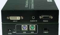 Self Adaptive LC Connector DVI Fiber Extender Plug And Play With KVM Port