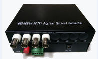 China Fiber Optical 4ch 720P HD TVI / CVI / AHD Transmitter Receiver Industrial Grade company