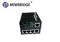 Gigabit 4rj45 4 Port 10 100 1000M Media Converter 4*10/100/1000 Base -TX Switch Over Fiber Cable supplier