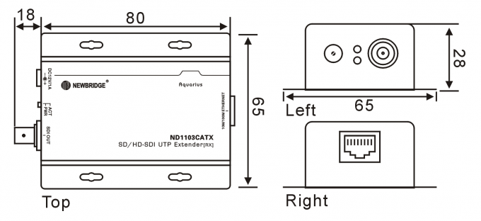 SD/HD-SDI Video Extender over Ethernet UTP CAT5/6 Kit