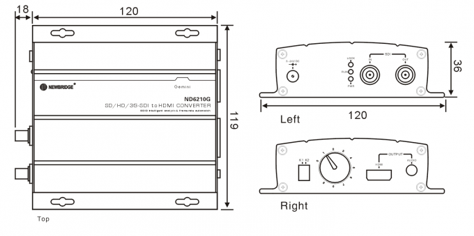 AC Coupling Single Mode Fiber Transceiver 165MHz Frequency Bandwidth