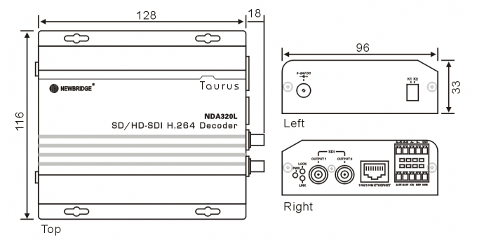 Encoder 6W Computer Power Surge Protector Supporting AES / EBU Embedded Audio