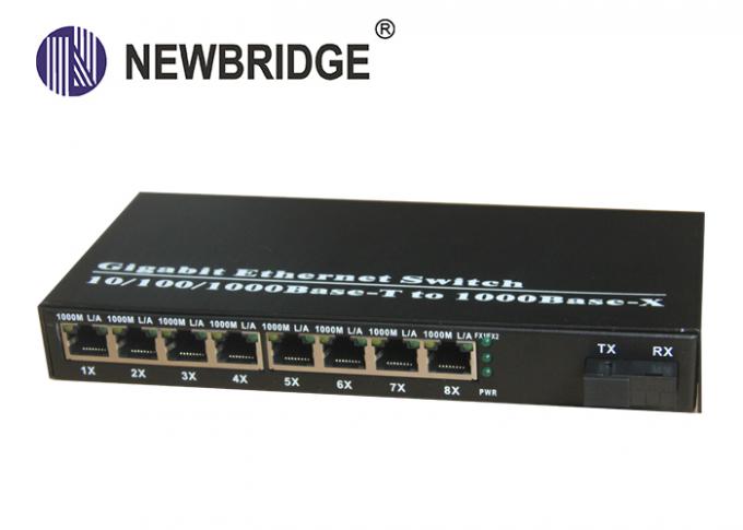 10 100 1000M Media Converter Single Mode Ethernet fiber converter