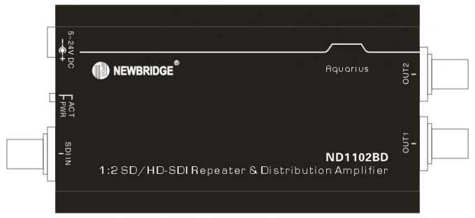 HD SDI Signal Repeater 1 To 2 Repeater With BNC Connector