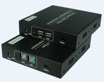 Self Adaptive LC Connector DVI Fiber Extender Plug And Play With KVM Port