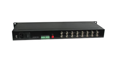 China 10 100 1000M Optical Media Converter 16 Channel Digital Video Data Transfer Over Single Fiber company