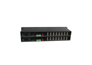 China SM Port 40km 10 100 1000M Media Converter 16 Channel Video 1 Channel Return RS232 Data company