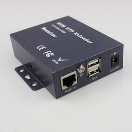 USB 1.4V Fiber Optic KVM Extender 120m IR Function 1080P Over RJ45 Cat5E / Cat6 Cable