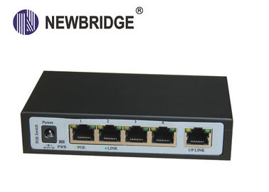 100M 4 Port + 1 RJ45 Port  PoE Ethernet Switch for IP camera solution