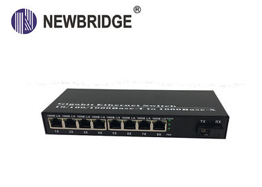 10/100/1000M Fiber Optic Media Converter with dual fiber single mode ethernet converter IP switch