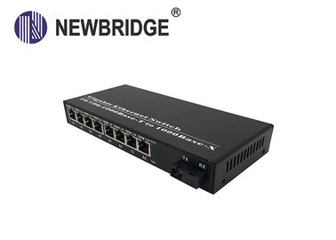 10/100/1000M Fiber Optic Media Converter with dual fiber single mode ethernet converter IP switch