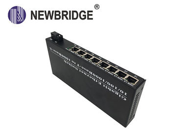 10/100/1000M Fiber Optic Media Converter with dual fiber single mode ethernet converter IP switch