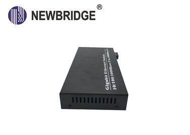 10/100/1000M Fiber Optic Media Converter with dual fiber single mode ethernet converter IP switch