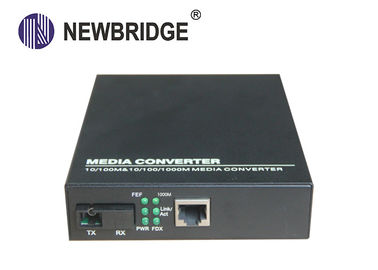 10 100/1000M Media Converter Dual Fiber Single Mode 1310nm 0 - 20km