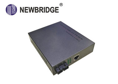 Industrial 10 100M Media Converter Ethernet To Optical Converter Built In Power