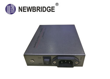 Industrial 10 100M Media Converter Ethernet To Optical Converter Built In Power