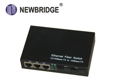 SC Port 10 100M Media Converter 0 - 20km , Single Fiber Single Mode Fiber Media Converter