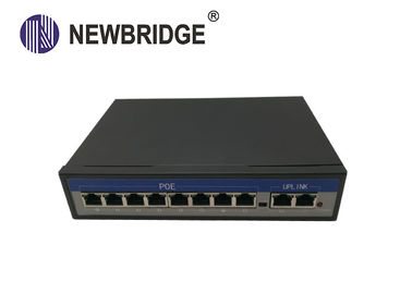 10/100mbps PoE Ethernet Switch 8 Port 48V Natural Cooling For Hikvision IP Camera