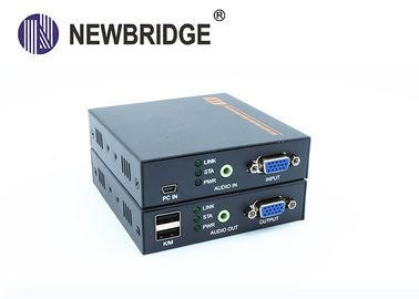 USB Fiber Optic Kvm Extender ESD Protection High Resolution 1920 X1080 Over 20KM Singnal Up