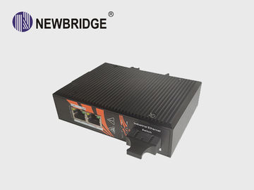 6KV Lightening Protection PoE Ethernet Switch 2 Port 10/100Mbps With SC Port