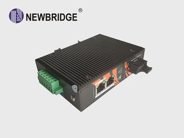 6KV Lightening Protection PoE Ethernet Switch 2 Port 10/100Mbps With SC Port