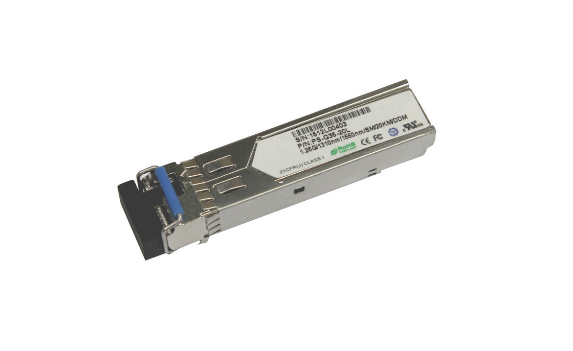 Transceiver Module SFP 1.25G Bi-Di 1310nm / 1550nm Hot Pluggable 3km To 80km