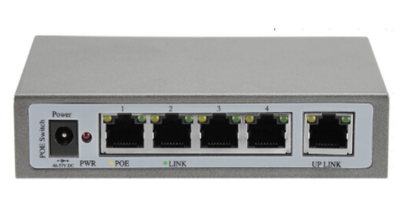 120W Automatically Assigned Managed PoE Switch 100M 4 Port 1 RJ45 Port