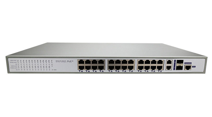 High Performance PoE Ethernet Switch , 10 / 100M 800W 24 Port Managed Switch
