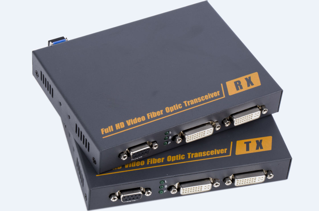 SFP Model 10km DVI Over Fiber Extender 165 * 80 * 30mm Matching Many Display Device