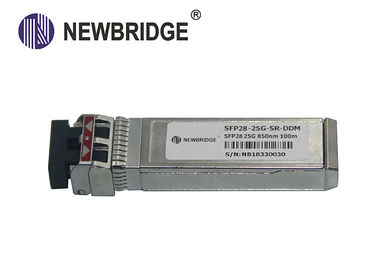 China SFP28 25G SFP Fiber Optic Transceiver 850nm VCSEL Transmitter For Inter Rack Connectione factory