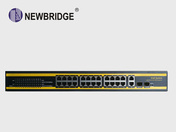 China IP Devices 24 Port Poe Gigabit Switch 450W 10/100Mbps With 2 GE 2 SFP Combo factory